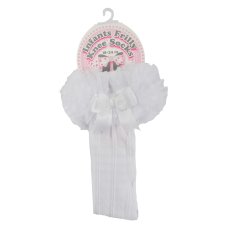 GS220-W: White Knee-Length Tutu Socks (2-6 Years)